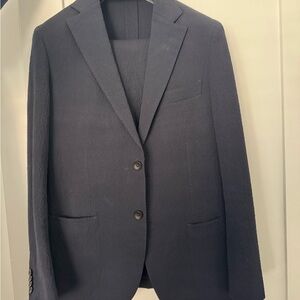 Classic Men's Navy Seersucker Suit